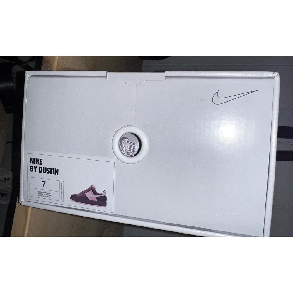 Nike Air Force 1 Low By You Black Pink White Womens 7 DV3907-900 Custom‎ NEW